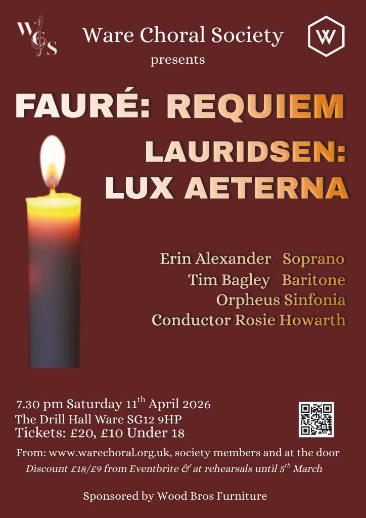 Ware Choral Society Spring Concert 2026